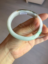 Load image into Gallery viewer, 53.5mm 100% natural certified sunny green brown pink oval jadeite jade bangle BN29-8348