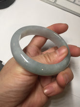 Load image into Gallery viewer, 53.4mm Certified Type A 100% Natural icy watery light green purple jadeite Jade bangle BK121-3399