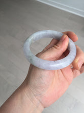 Load image into Gallery viewer, Shopify Only. 57mm Certified Type A 100% Natural icy watery green purple Jadeite Jade bangle BM85-8637