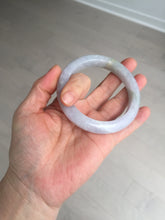 Load image into Gallery viewer, Shopify Only. 57mm Certified Type A 100% Natural icy watery green purple Jadeite Jade bangle BM85-8637
