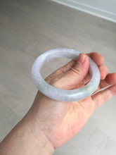 Load image into Gallery viewer, Shopify Only. 57mm Certified Type A 100% Natural icy watery green purple Jadeite Jade bangle BM85-8637