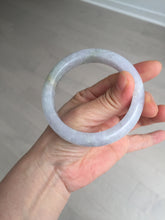 Load image into Gallery viewer, Shopify Only. 57mm Certified Type A 100% Natural icy watery green purple Jadeite Jade bangle BM85-8637