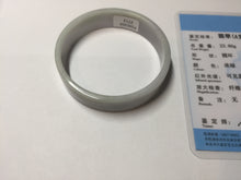 Load image into Gallery viewer, 51mm Certified Type A 100% Natural light purple/white square Jadeite Jade bangle BN95-2713