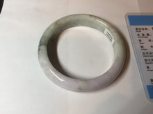 Load image into Gallery viewer, 59mm Certified Type A 100% Natural light green purple yellow (FU LU SHOU) Jadeite Jade bangle BM86-4497