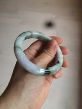 Load image into Gallery viewer, 55.3mm certified Type A 100% Natural dark green/purple/yellow Jadeite Jade bangle AZ41-4099