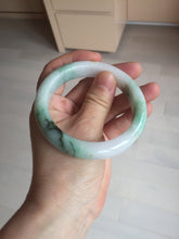 Load image into Gallery viewer, 57mm certified 100% natural type A sunny green/purple/yellow jadeite jade bangle BN101-7704