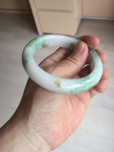 Load image into Gallery viewer, 57mm certified 100% natural type A sunny green/purple/yellow jadeite jade bangle BN101-7704