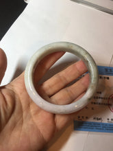 Load image into Gallery viewer, 59mm Certified Type A 100% Natural light green purple yellow (FU LU SHOU) Jadeite Jade bangle BM86-4497