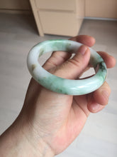 Load image into Gallery viewer, 57mm certified 100% natural type A sunny green/purple/yellow jadeite jade bangle BN101-7704