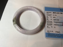 Load image into Gallery viewer, 60mm Certified Type A 100% Natural icy watery green/purple/red Jadeite Jade bangle BM87-4496