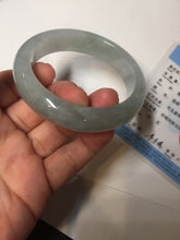 Load image into Gallery viewer, 53.4mm Certified Type A 100% Natural icy watery light green purple jadeite Jade bangle BK122-3397
