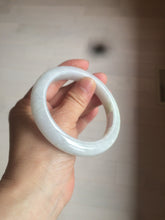 Load image into Gallery viewer, 58.2mm certified type A 100% Natural light green/white/purple jadeite jade bangle AE63-6538