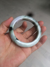 Load image into Gallery viewer, 55.3mm certified Type A 100% Natural dark green/purple/yellow Jadeite Jade bangle AZ41-4099