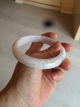 Load image into Gallery viewer, 59mm Certified 100% natural type A sunny green white/light purple jadeite jade bangle BF16-5408