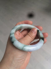 Load image into Gallery viewer, 55.3mm certified Type A 100% Natural dark green/purple/yellow Jadeite Jade bangle AZ41-4099