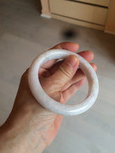 Load image into Gallery viewer, 59mm Certified 100% natural type A sunny green white/light purple jadeite jade bangle BF16-5408
