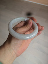 Load image into Gallery viewer, 58.2mm certified type A 100% Natural light green/white/purple jadeite jade bangle AE63-6538