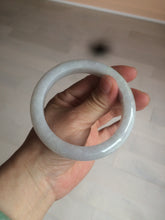 Load image into Gallery viewer, 58.2mm certified type A 100% Natural light green/white/purple jadeite jade bangle AE63-6538