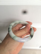 Load image into Gallery viewer, 55.3mm certified Type A 100% Natural dark green/purple/yellow Jadeite Jade bangle AZ41-4099