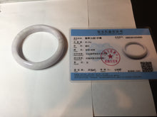 Load image into Gallery viewer, 58.5mm Certified Type A 100% Natural green/purple/white Jadeite Jade bangle BM88-4502
