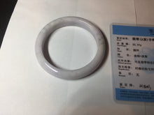 Load image into Gallery viewer, 58.5mm Certified Type A 100% Natural green/purple/white Jadeite Jade bangle BM88-4502