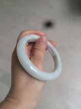 Load image into Gallery viewer, 58.2mm certified type A 100% Natural light green/white/purple jadeite jade bangle AE63-6538