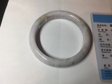 Load image into Gallery viewer, 58.5mm Certified Type A 100% Natural green/purple/white Jadeite Jade bangle BM88-4502