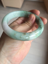 Load image into Gallery viewer, 57mm certified 100% natural type A sunny green/purple/brown jadeite jade bangle BN99-7710