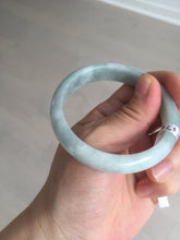 Load image into Gallery viewer, 53.5mm certified 100% natural type A light green white blue jadeite jade bangle BQ22-3791