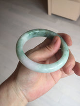 Load image into Gallery viewer, 57mm certified 100% natural type A sunny green/purple/brown jadeite jade bangle BN99-7710