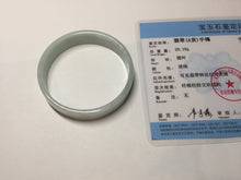 Load image into Gallery viewer, 51mm Certified Type A 100% Natural light purple/white square Jadeite Jade bangle BN98-2703
