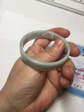 Load image into Gallery viewer, 51mm Certified Type A 100% Natural light purple/white square Jadeite Jade bangle BN98-2703