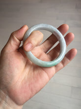 Load image into Gallery viewer, 55.2mm Certified Type A 100% Natural sunny green/light purple Jadeite Jade bangle BM27-0795