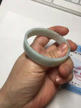 Load image into Gallery viewer, 51mm Certified Type A 100% Natural light purple/white square Jadeite Jade bangle BN98-2703