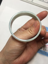 Load image into Gallery viewer, 51mm Certified Type A 100% Natural light purple/white square Jadeite Jade bangle BN98-2703