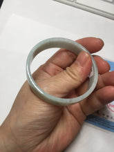Load image into Gallery viewer, 51mm Certified Type A 100% Natural light purple/white square Jadeite Jade bangle BN98-2703