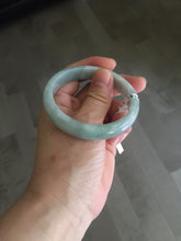 Load image into Gallery viewer, 53.5mm certified 100% natural type A light green white blue jadeite jade bangle BQ22-3791