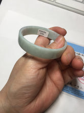 Load image into Gallery viewer, 51mm Certified Type A 100% Natural light purple/white square Jadeite Jade bangle BN98-2703