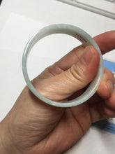 Load image into Gallery viewer, 51mm Certified Type A 100% Natural light purple/white square Jadeite Jade bangle BN98-2703