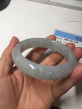 Load image into Gallery viewer, 56mm Certified Type A 100% Natural icy watery light green purple jadeite Jade bangle BK124-3398
