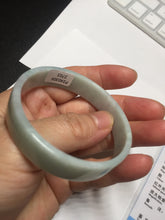Load image into Gallery viewer, 51mm Certified Type A 100% Natural light purple/white square Jadeite Jade bangle BN98-2703