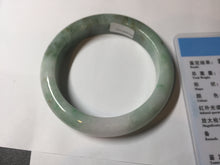 Load image into Gallery viewer, 57mm certified 100% natural type A sunny green/purple/brown jadeite jade bangle BN99-7710