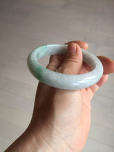 Load image into Gallery viewer, 57.5 mm Certified Type A 100% Natural sunny green/light purple Jadeite Jade bangle BM26-0790