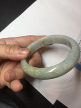 Load image into Gallery viewer, 55.4mm certified Type A 100% Natural green/yellow/purple/red Jadeite Jade bangle BM91-9786