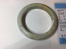 Load image into Gallery viewer, 56.1mm 100% natural certified light green yellow purple jadeite jade bangle BM92-9766