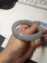 Load image into Gallery viewer, 56mm Certified Type A 100% Natural icy watery light green purple jadeite Jade bangle BK124-3398