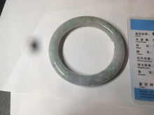 Load image into Gallery viewer, 54.7mm certified 100% natural type A light green/purple/yellow (FU LU SHOU) chubby round cut jadeite jade bangle BG70-2939