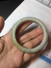 Load image into Gallery viewer, 56.1mm 100% natural certified light green yellow purple jadeite jade bangle BM92-9766