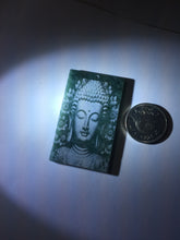 Load image into Gallery viewer, 100% natural blue/gray Guatemala jadeite jade Guanyin (观音) safe and sound pendant/worry stone/decor PD194