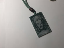 Load image into Gallery viewer, 100% natural blue/gray Guatemala jadeite jade Guanyin (观音) safe and sound pendant/worry stone/decor PD194